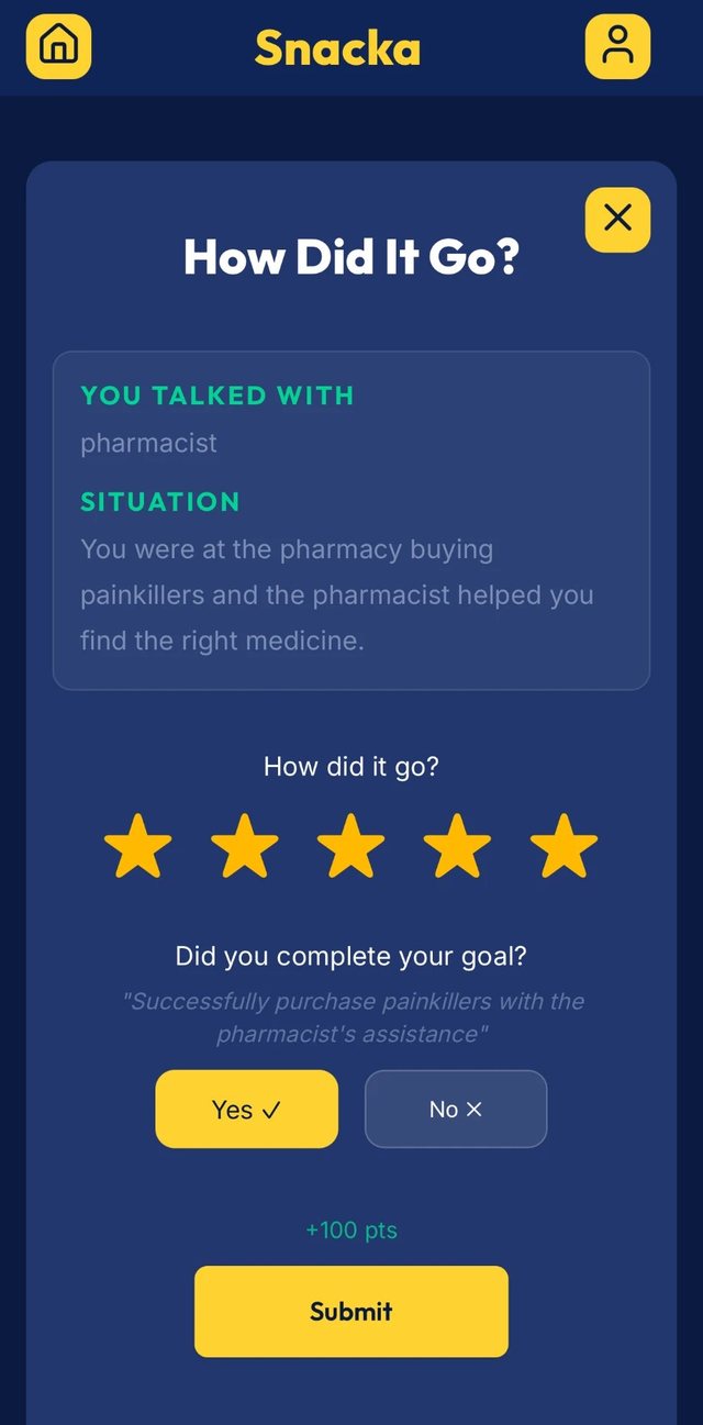 Rating how a real-life conversation went